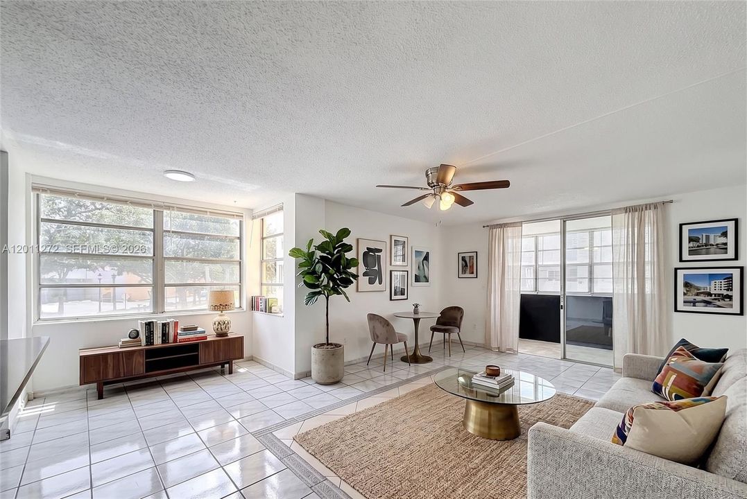 Virtually staged Living Room 2
