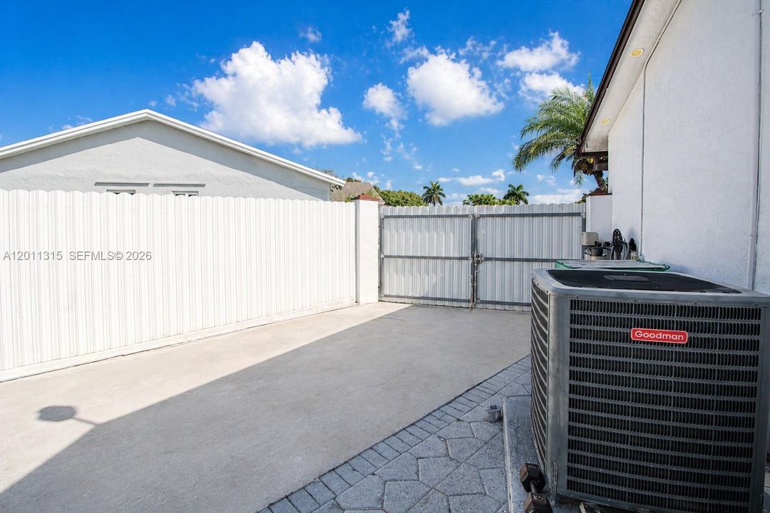 Backyard entrance