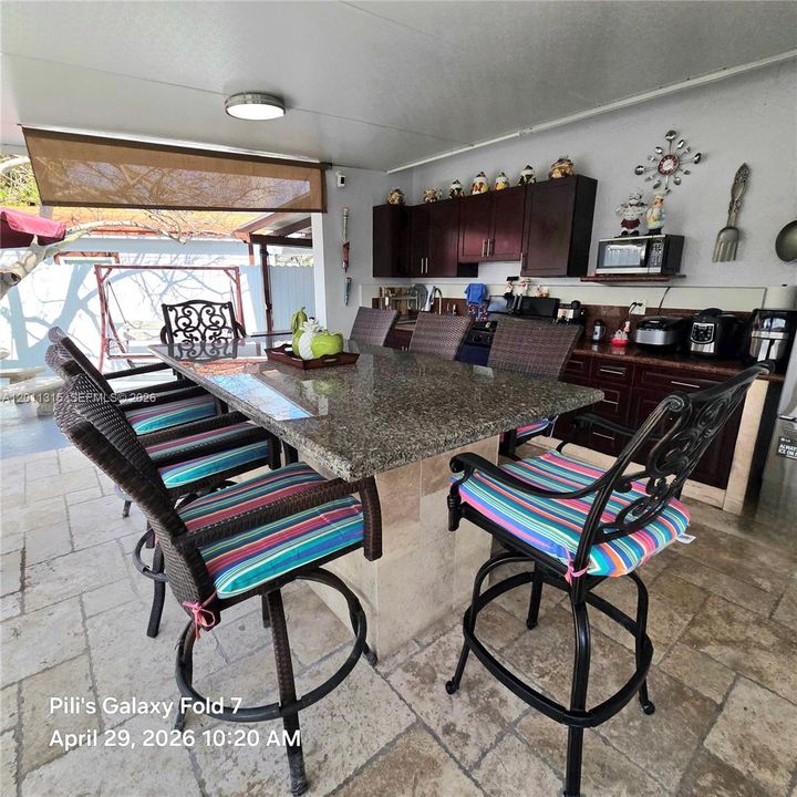 Terrace dining area