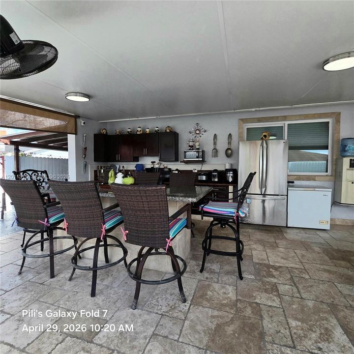 Terrace. Freezer not included in sale