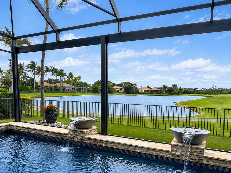 View of 17th hole and lake