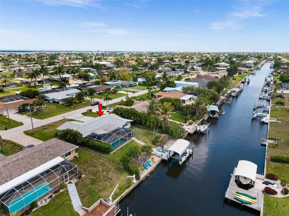 Looking down the Direct Gulf Access Canal.