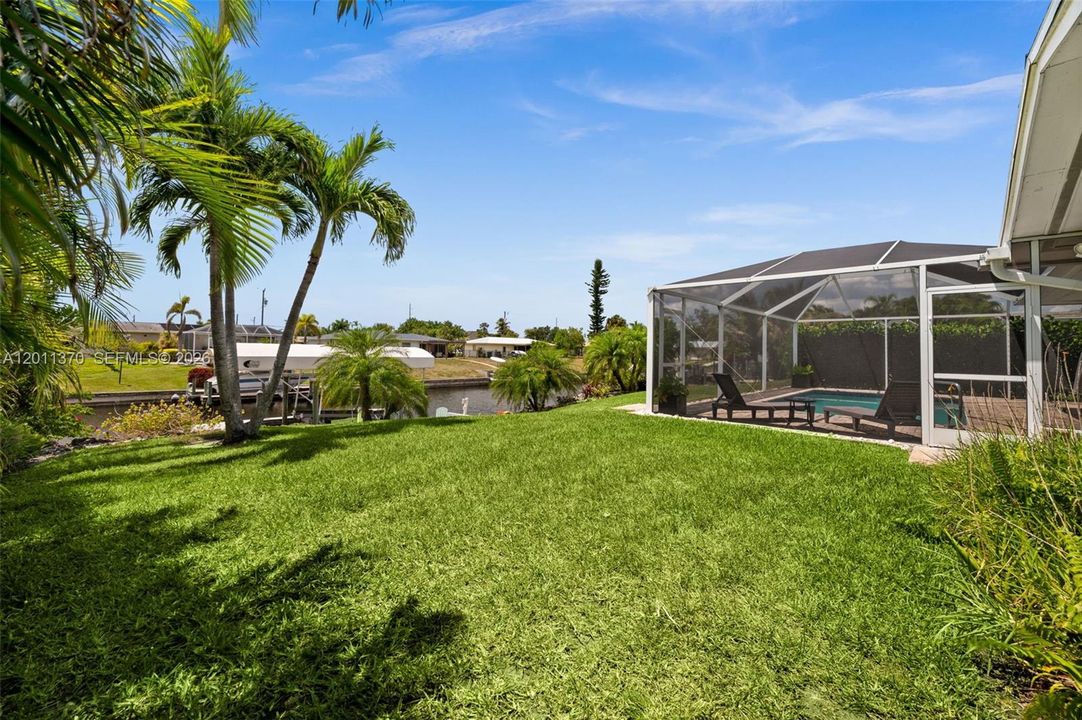 Large back yard for activities