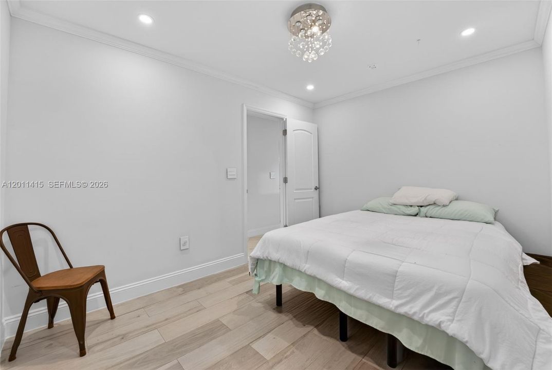 Spacious bedroom with ample closet space