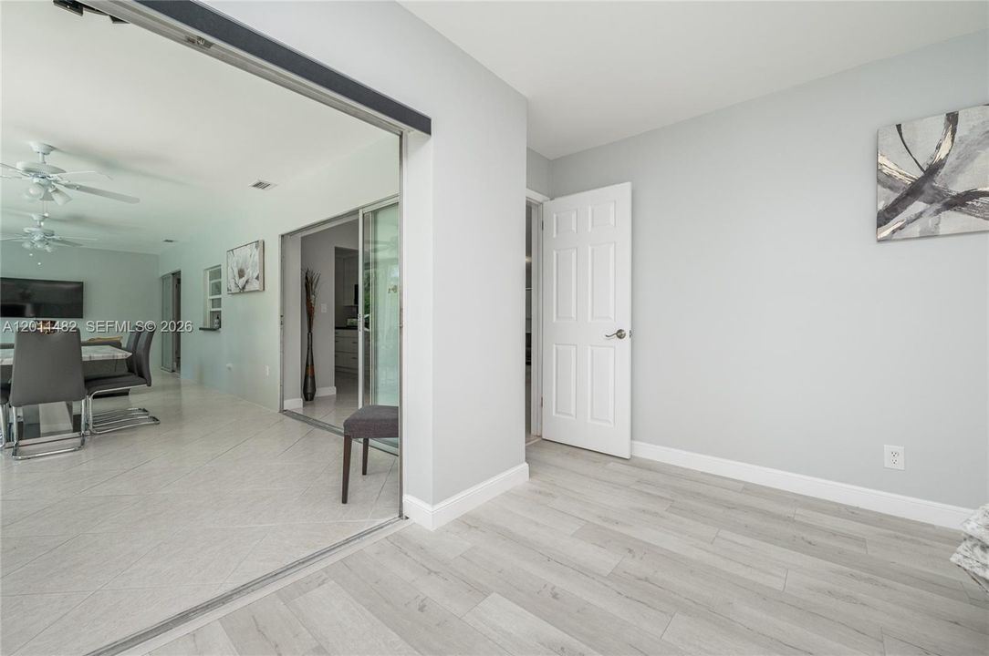 Master Bedroom opening into Florida Room