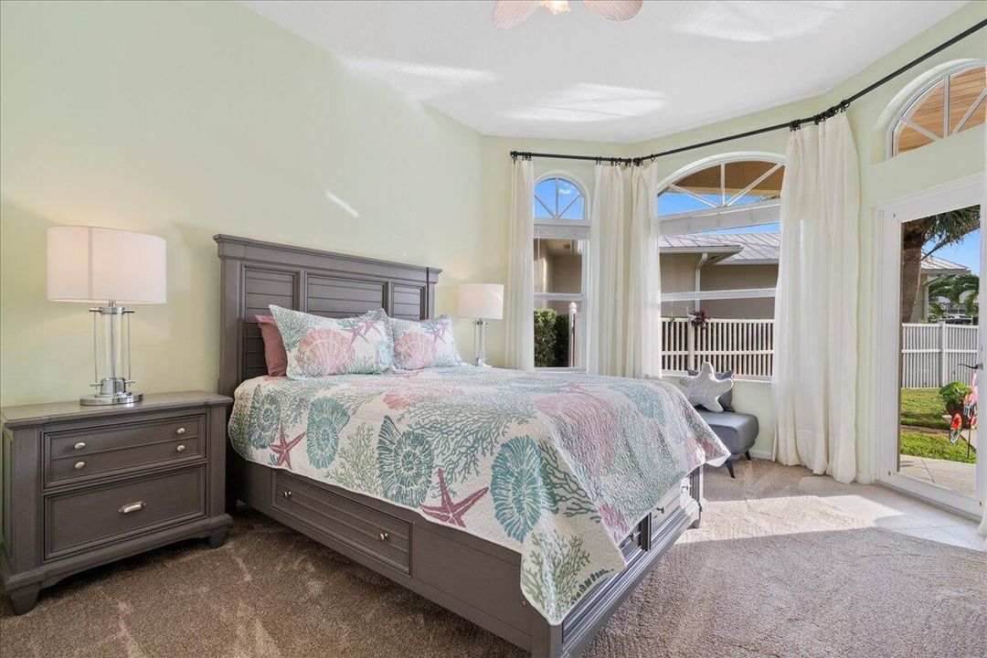 Bedroom 2 with patio access