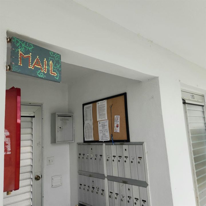 Mail Area and notice board