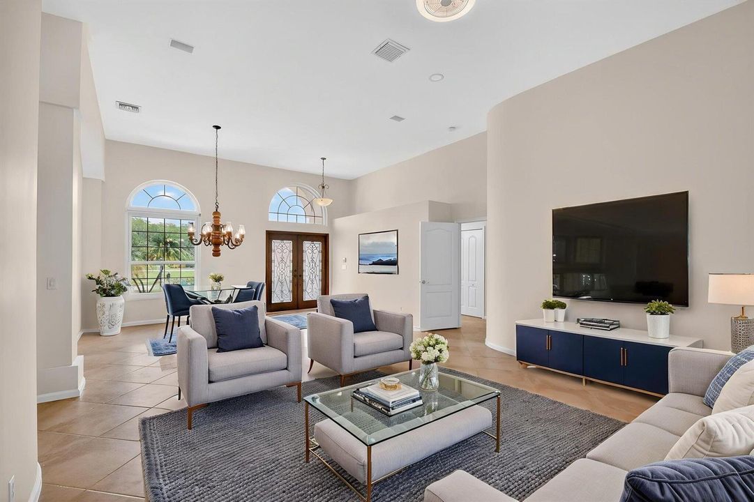 Virtual Staged - Living / Dining Room