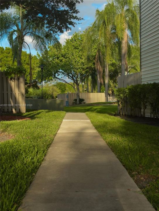 Walking Path to Amenities