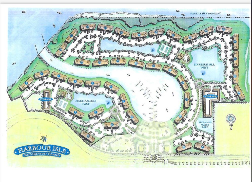 Map Harbour Isle East and West