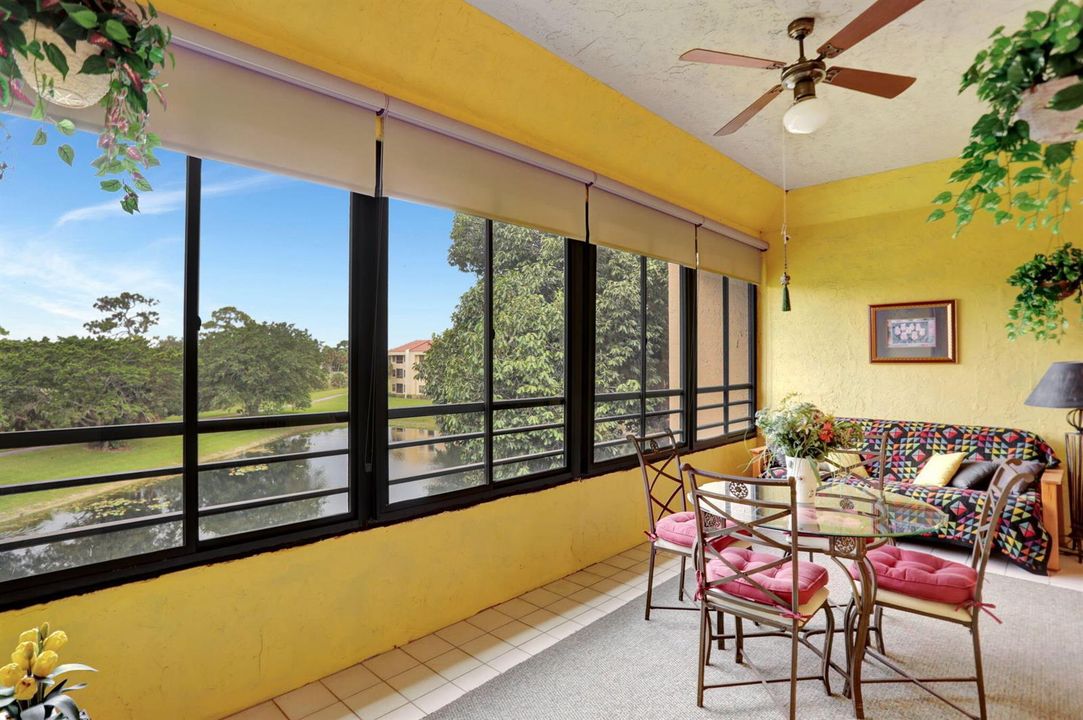 Glassed in patio