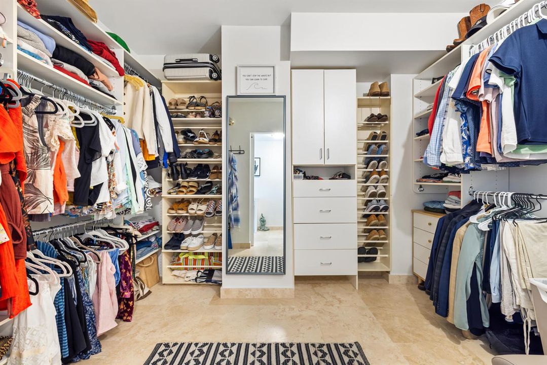 master walk-in closet