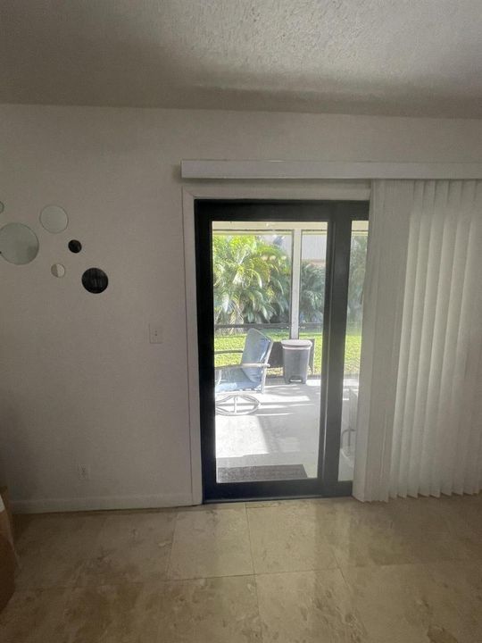 Living Sliding Door to Patio