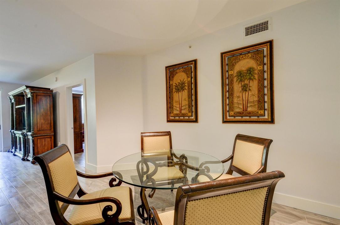 Dining Area- artwork & wall unit removed