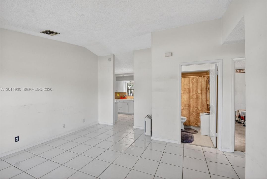 Vaulted ceilings with lots of natural light.