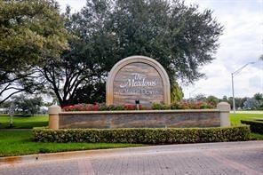 36 The Meadows entry sign