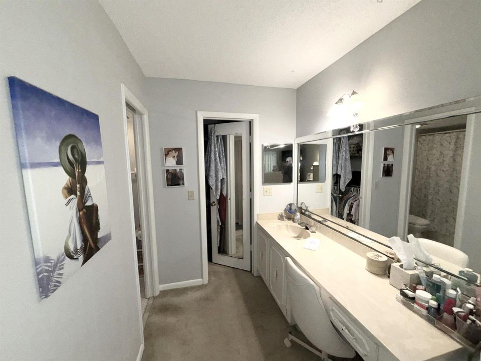 Master dressing area & vanity