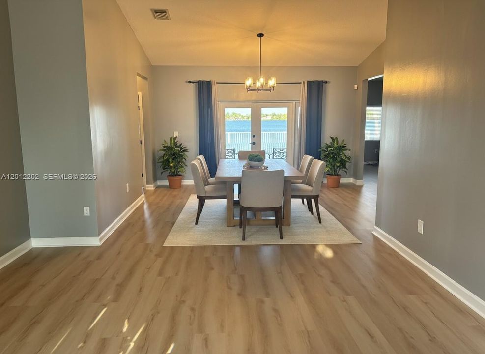 Virtually Staged Dining Room