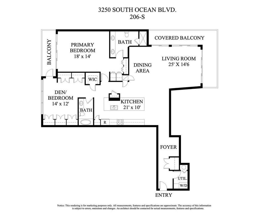 3250 S OCEAN BLVD, 206-S