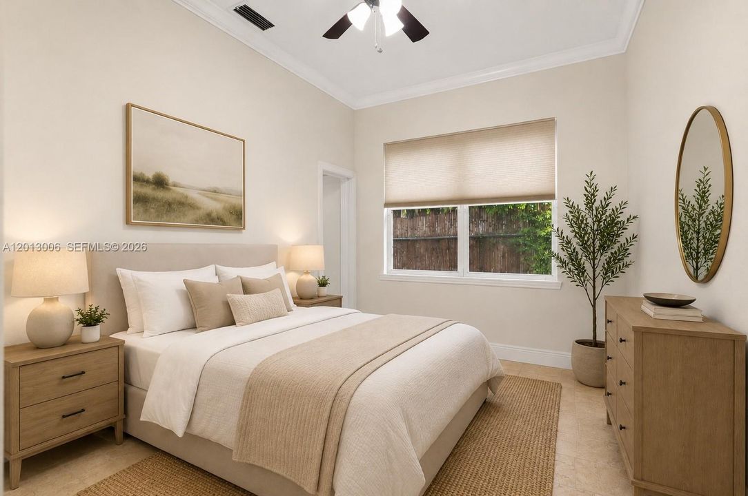 Staged 1st floor bedroom