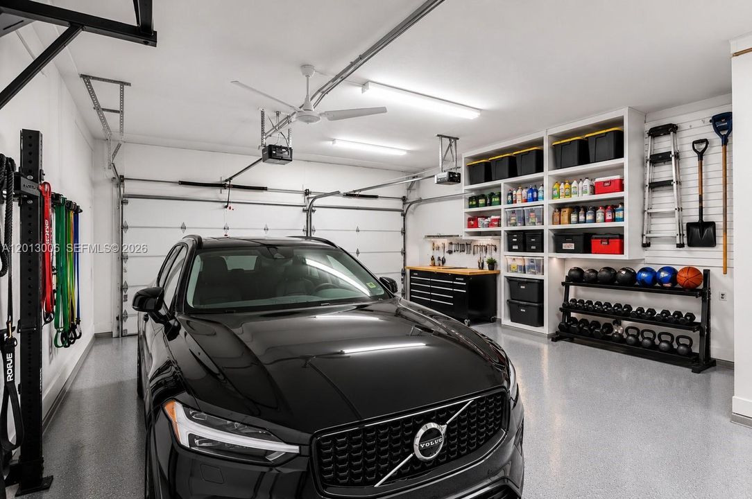 Two car garage