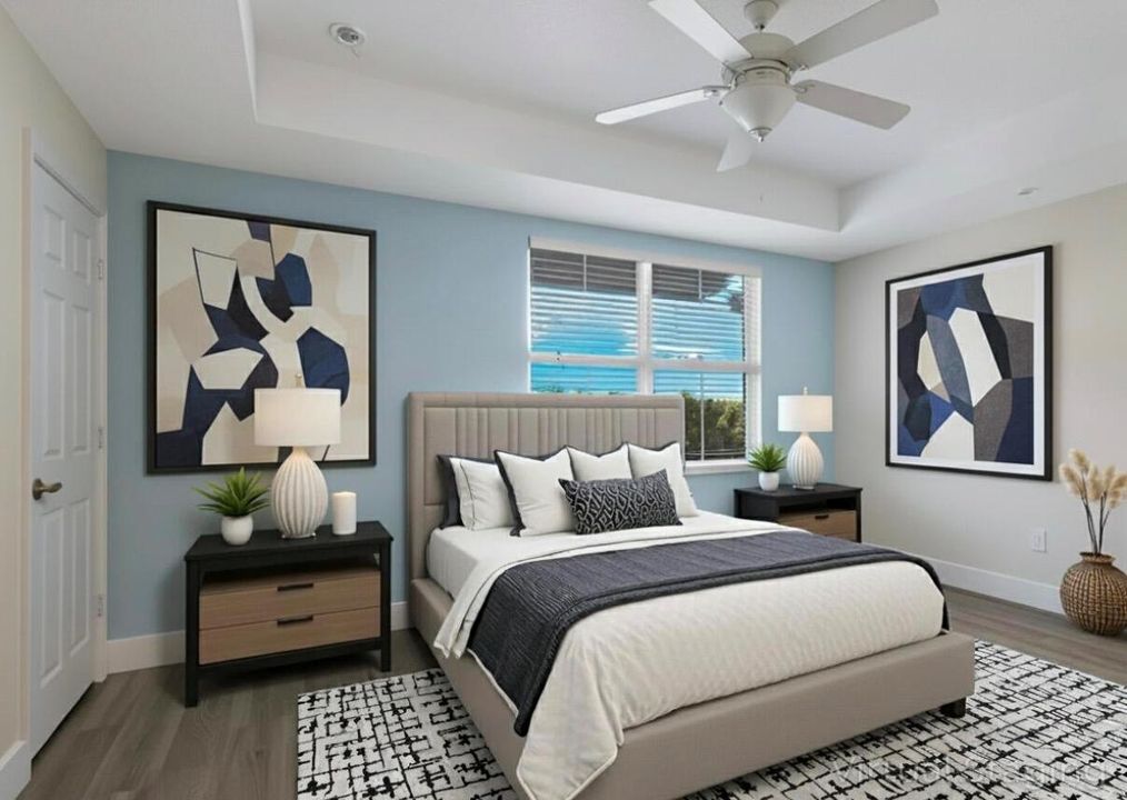 Primary Bedroom STAGED