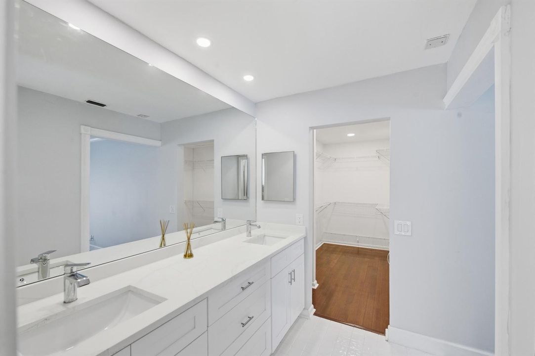 Master bathroom & closet