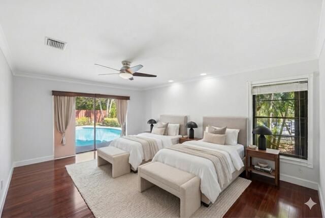 Master bedroom virtually staged