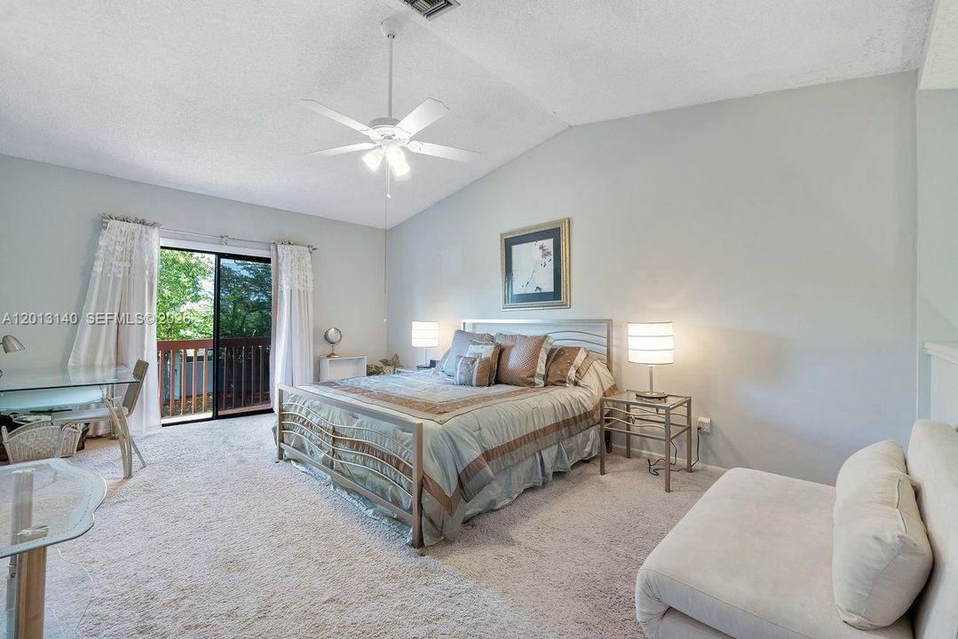 Private balcony off primary bedroom