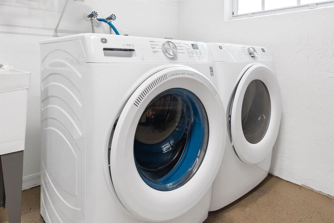 Laundry in Garage
