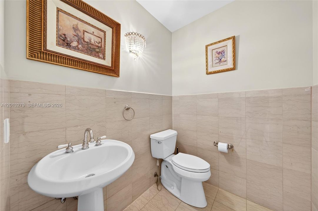 across from kitchen, 1st floor