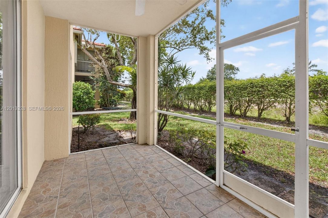 Screened in patio