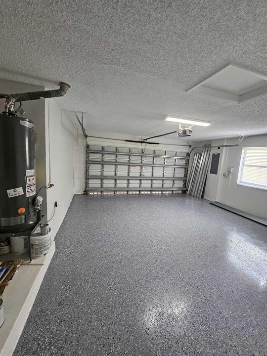 Garage with heater