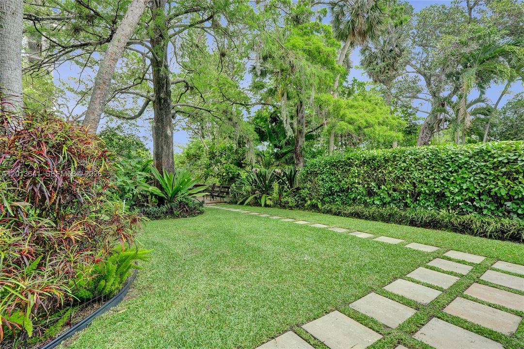 Peaceful, and nature-preserved private back yard.