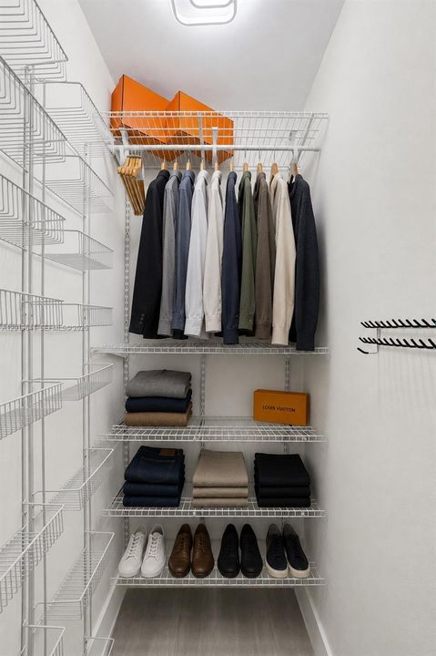 Smaller walk-in closet.