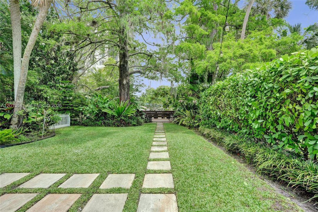 Peaceful, and nature-preserved private back yard.