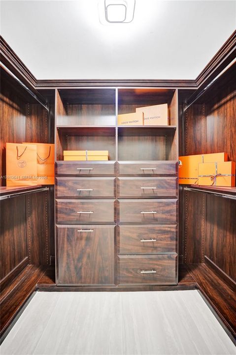 Large walk in closet.