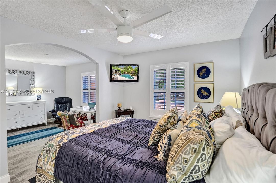 Reverse View of Bedroom with Sitting Area or a 3rd Bedroom!