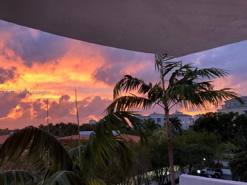 Balcony sunset views