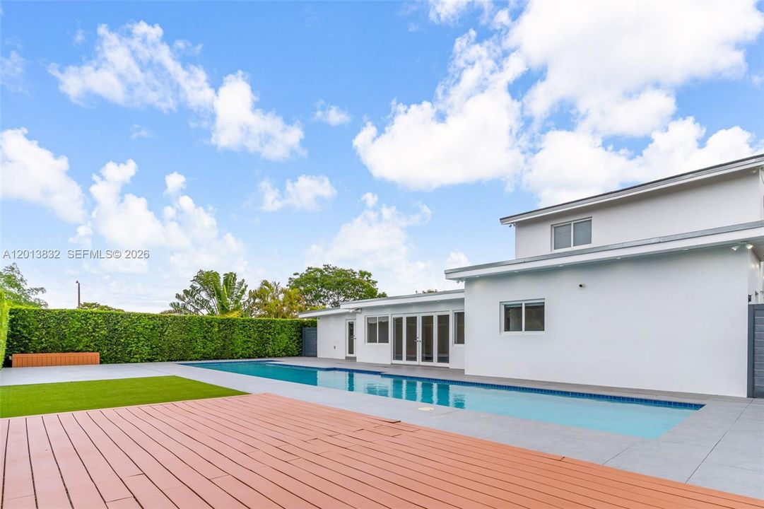 Pool area side view