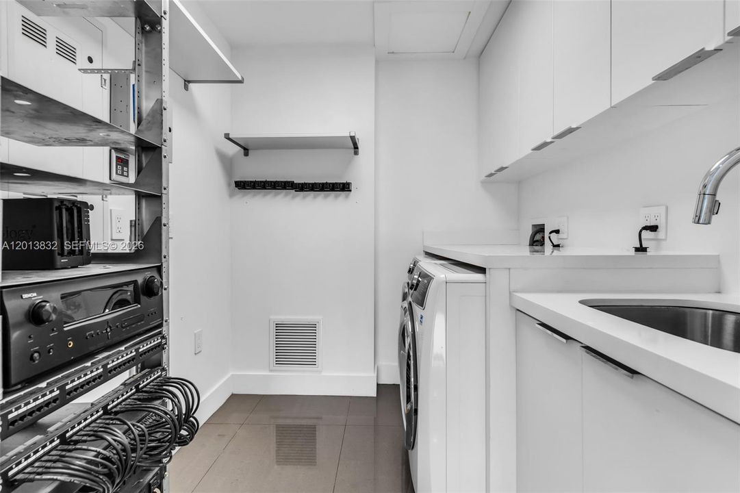 Formal laundry room