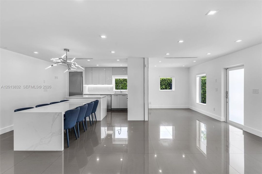 Kitchen area side view