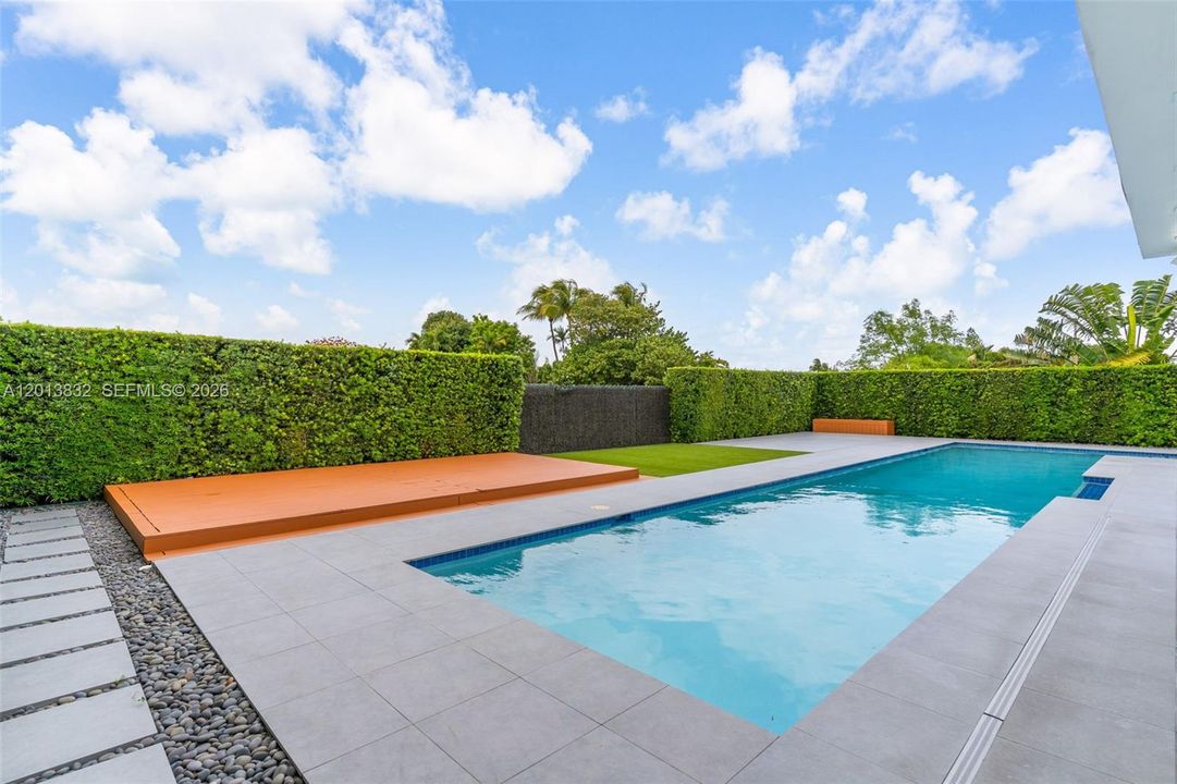 Pool area side view