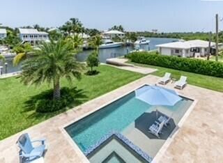 Heated Salt Water Pool with Sun Shelf