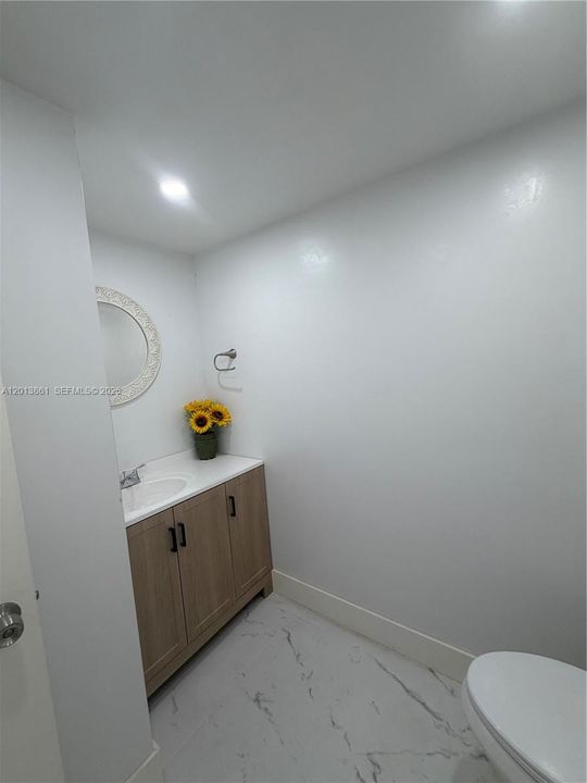 1st floor half bath