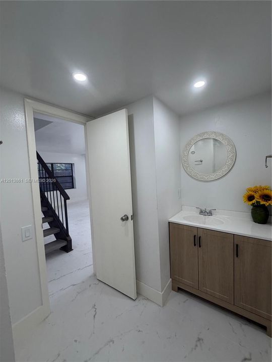 1st floor half bath