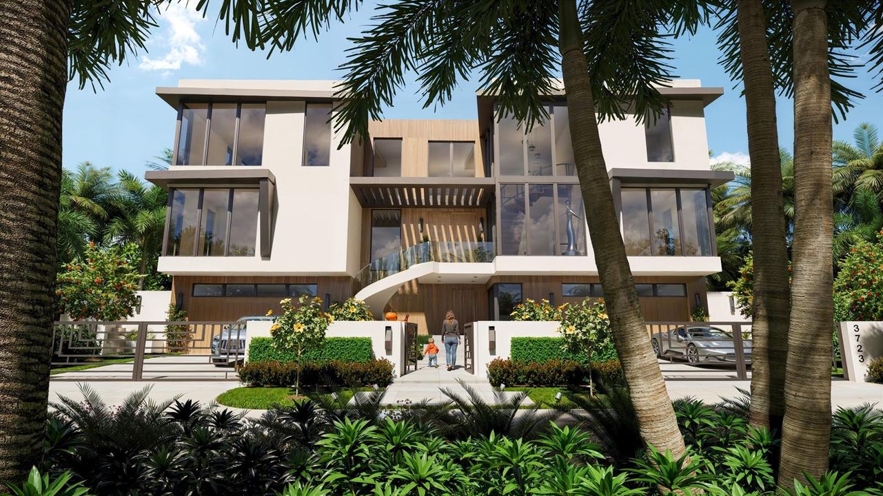 3723 S Ocean Blvd Front Rendering