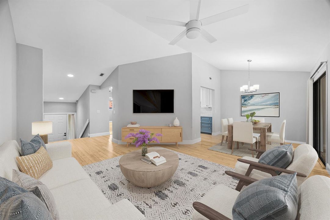 Virtually Staged Living Room