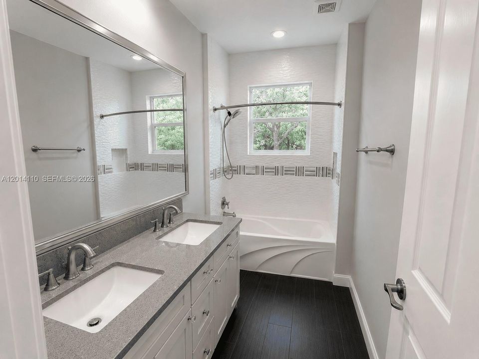 Bedroom #2 and #3 shared bathroom