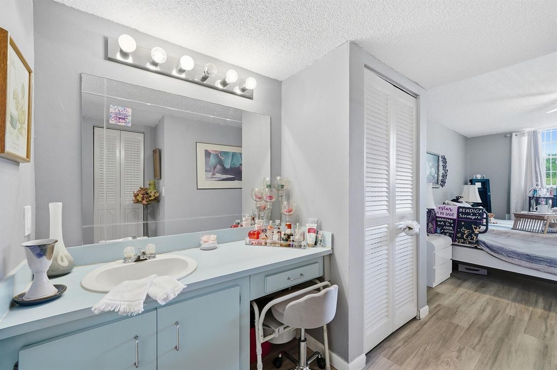 vanity area